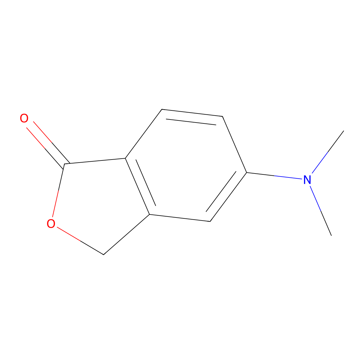 5-Dimethylaminophthalide molecular structure, CAS 65399-09-9