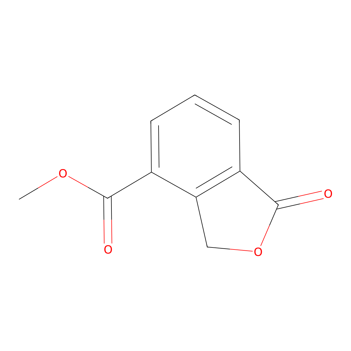 Methyl 1-oxo-1,3-dihydro-2-benzofuran-4-carboxylate molecular structure, CAS 65399-15-7