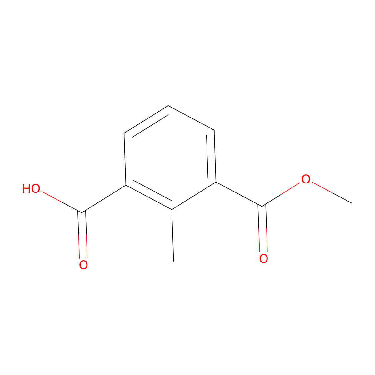 3-(Methoxycarbonyl)-2-methylbenzoic acid molecular structure, CAS 65399-16-8