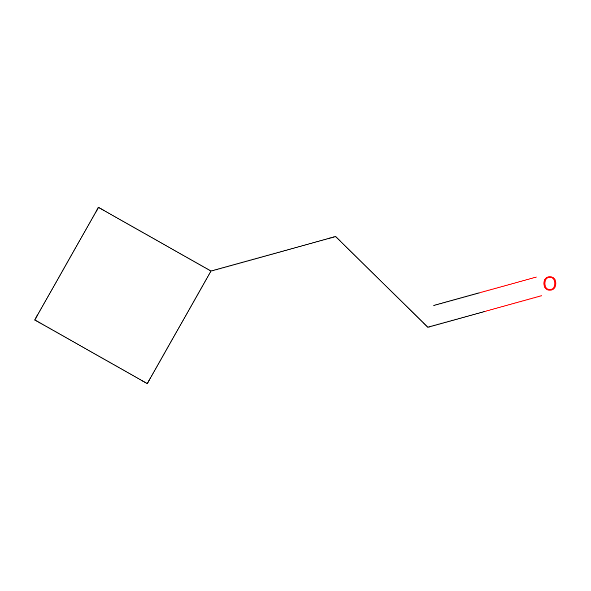 Cyclobutylacetaldehyde molecular structure, CAS 6540-31-4