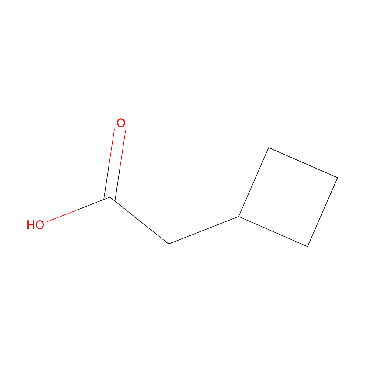 2-Cyclobutylacetic Acid molecular structure, CAS 6540-33-6
