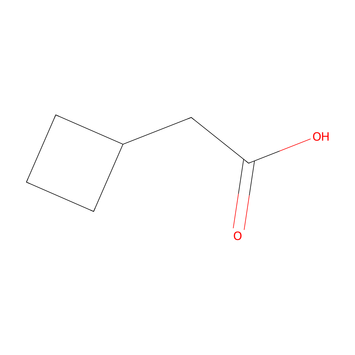 2-Cyclobutylacetic Acid molecular structure, CAS 6540-33-6