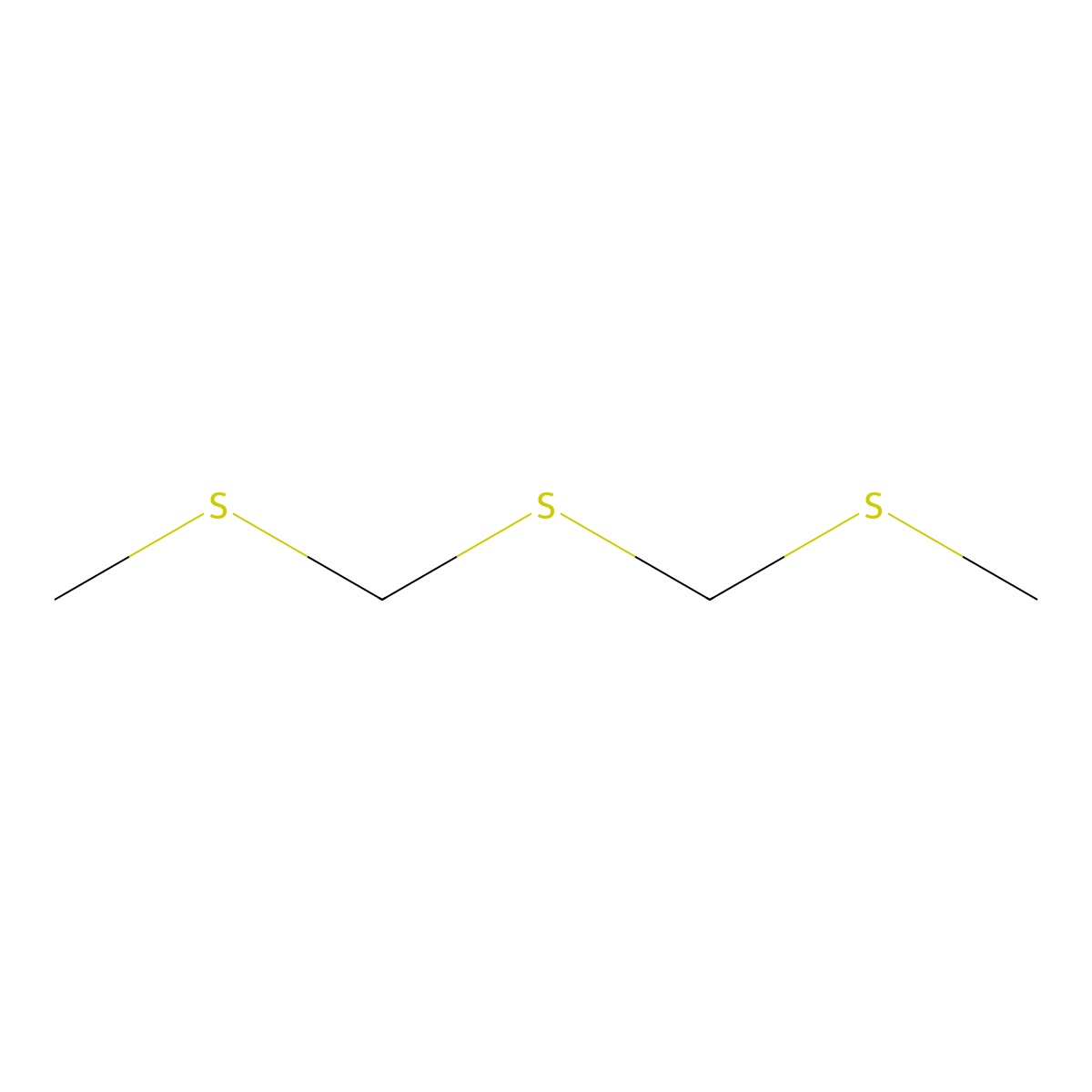 2,4,6-Trithiaheptane molecular structure, CAS 6540-86-9