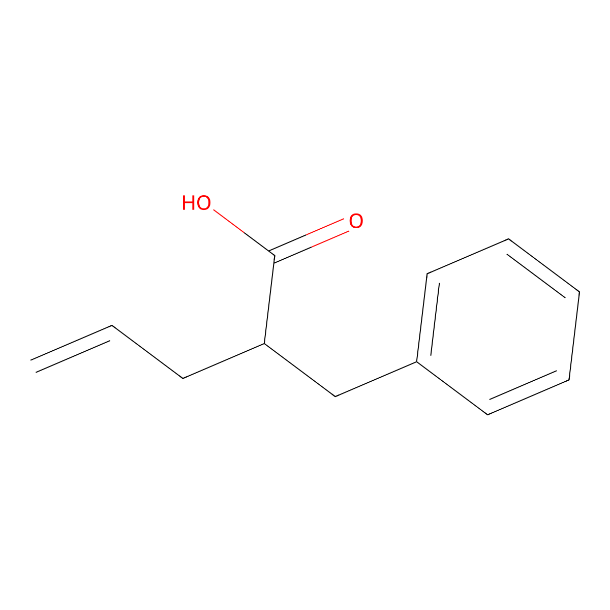 2-benzylpent-4-enoic Acid molecular structure, CAS 6540-96-1