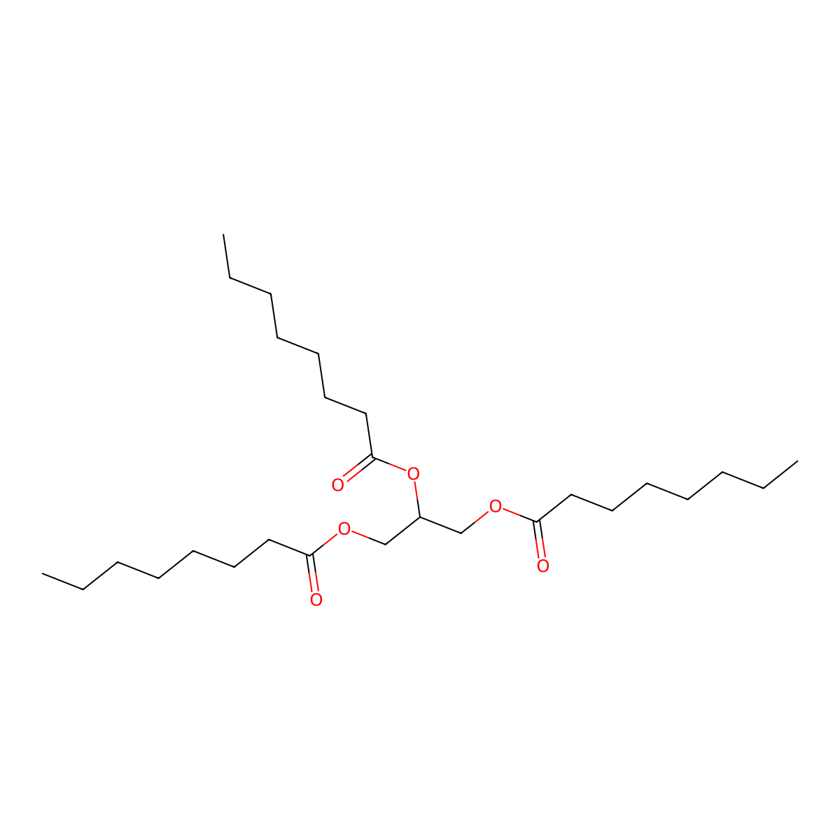 Trioctanoin-carboxyls-13C3 molecular structure, CAS 65402-55-3