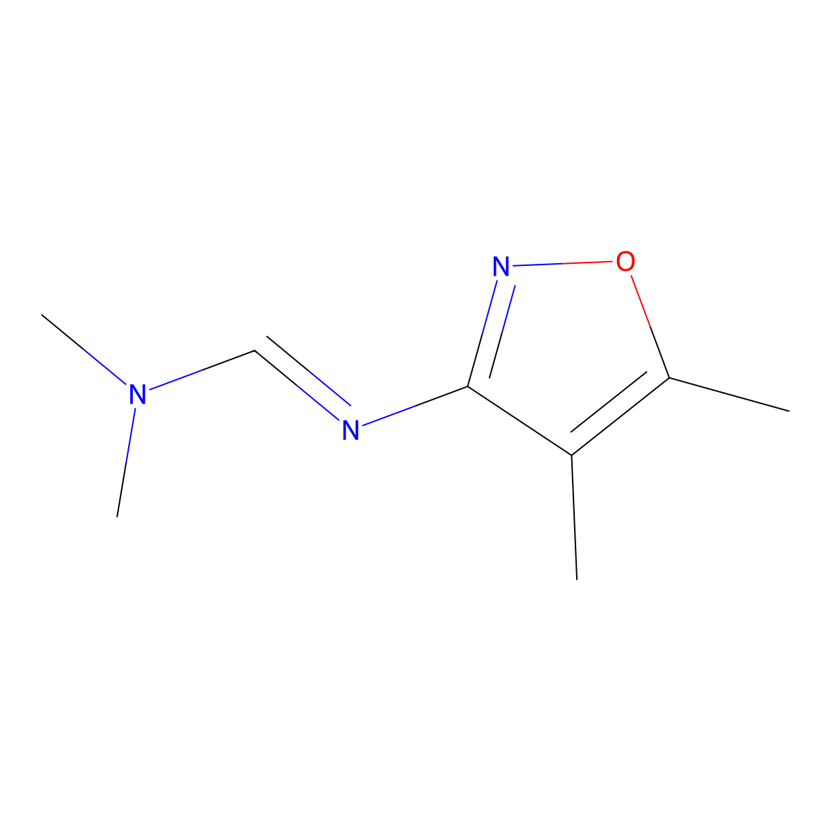 N'-(4,5-Dimethylisoxazol-3-yl)-N,N-dimethylformimidamide molecular structure, CAS 654052-22-9