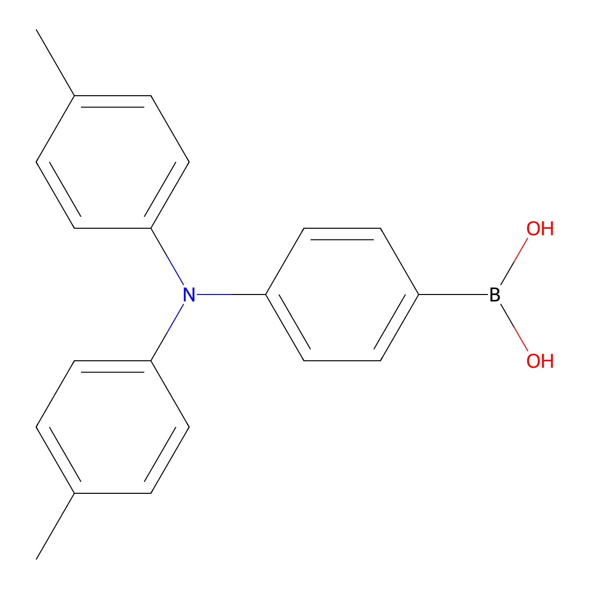 [4-[Bis(4-methylphenyl)amino]phenyl]boronic acid molecular structure, CAS 654067-65-9