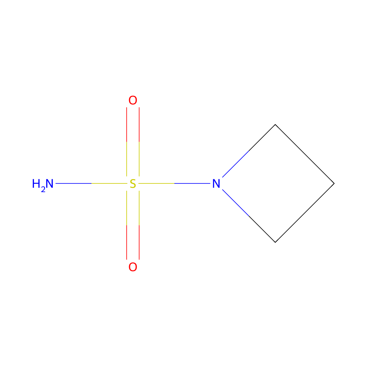 1-Azetidinesulfonamide molecular structure, CAS 654073-32-2