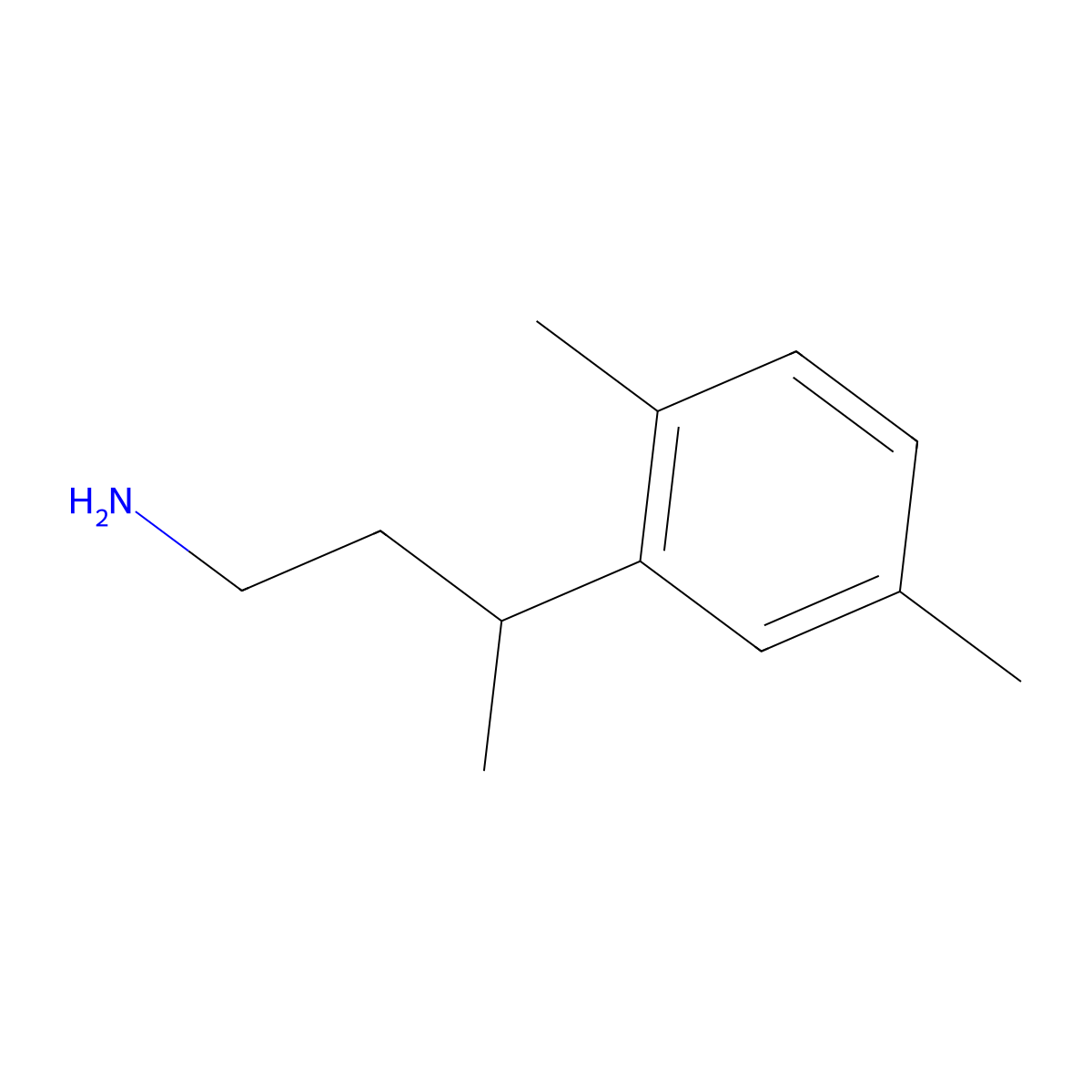 3-(2,5-Dimethylphenyl)butan-1-amine molecular structure, CAS 65410-58-4