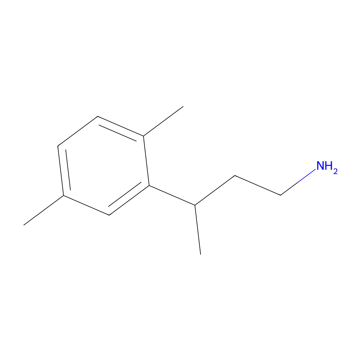 3-(2,5-Dimethylphenyl)butan-1-amine molecular structure, CAS 65410-58-4