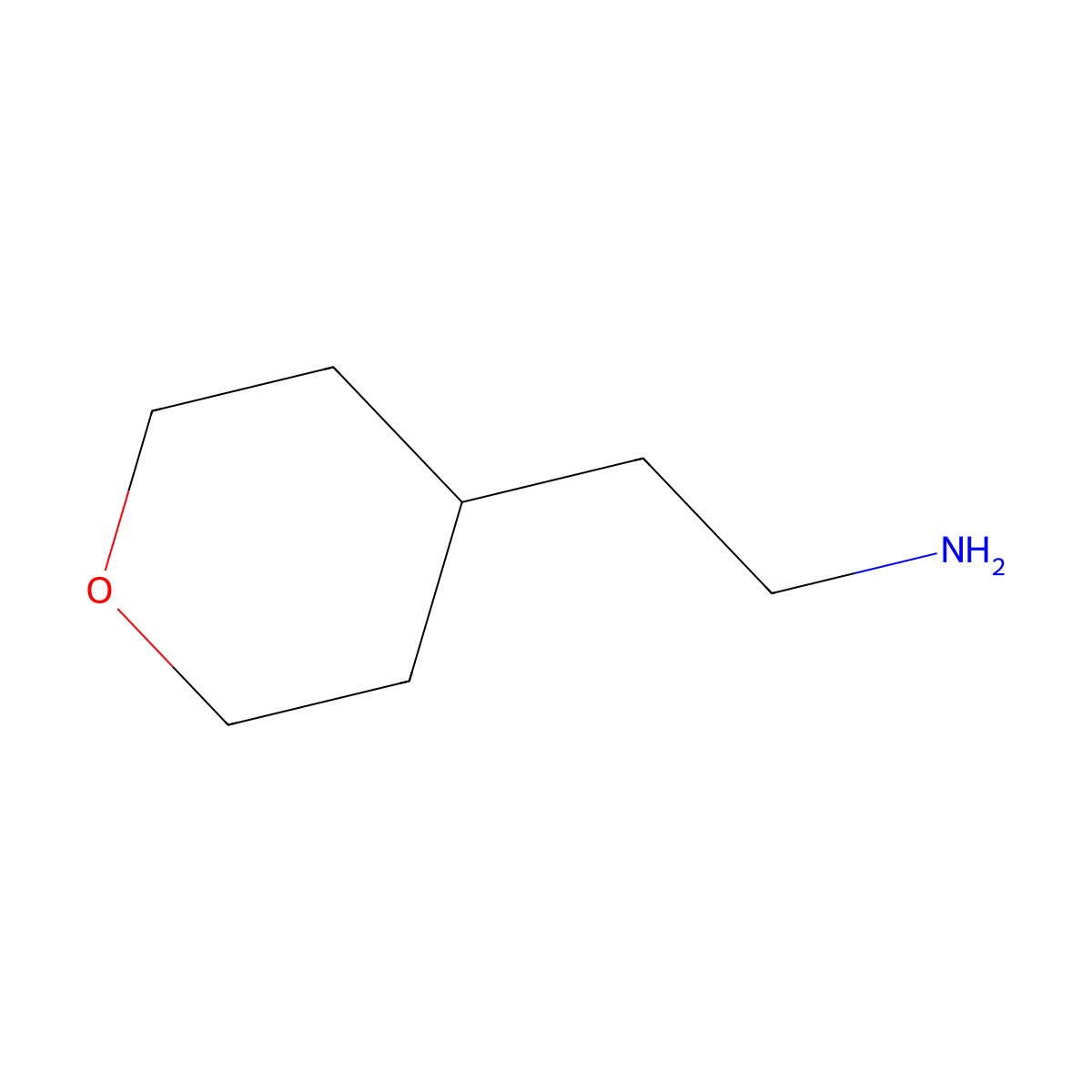 2-(Oxan-4-yl)ethan-1-amine molecular structure, CAS 65412-03-5