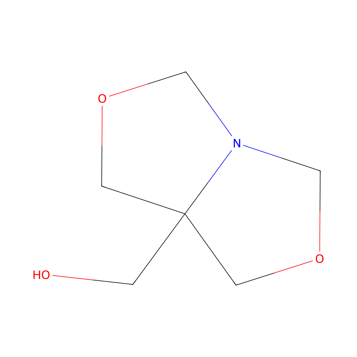 Hydroxymethyl dioxoazabicyclooctane molecular structure, CAS 6542-37-6