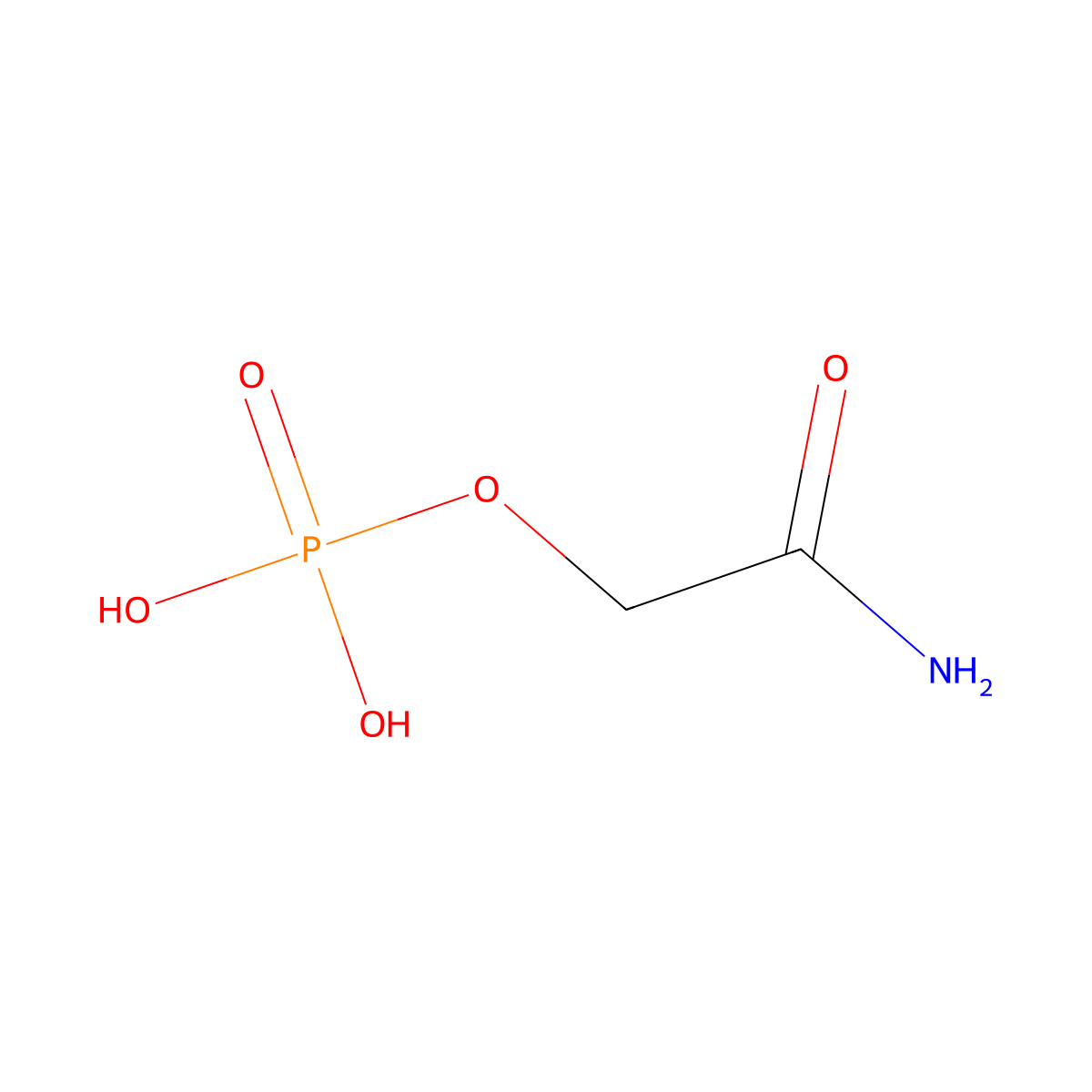 Phosphoglycollamide molecular structure, CAS 65424-62-6