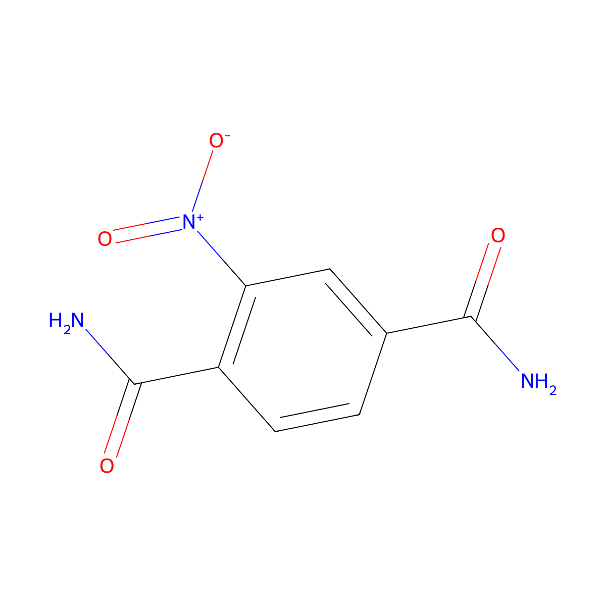 2-Nitroterephthalamide molecular structure, CAS 65426-59-7