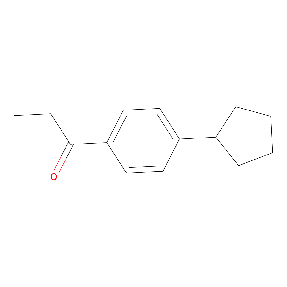 1-(4-Cyclopentylphenyl)propan-1-one molecular structure, CAS 65429-17-6