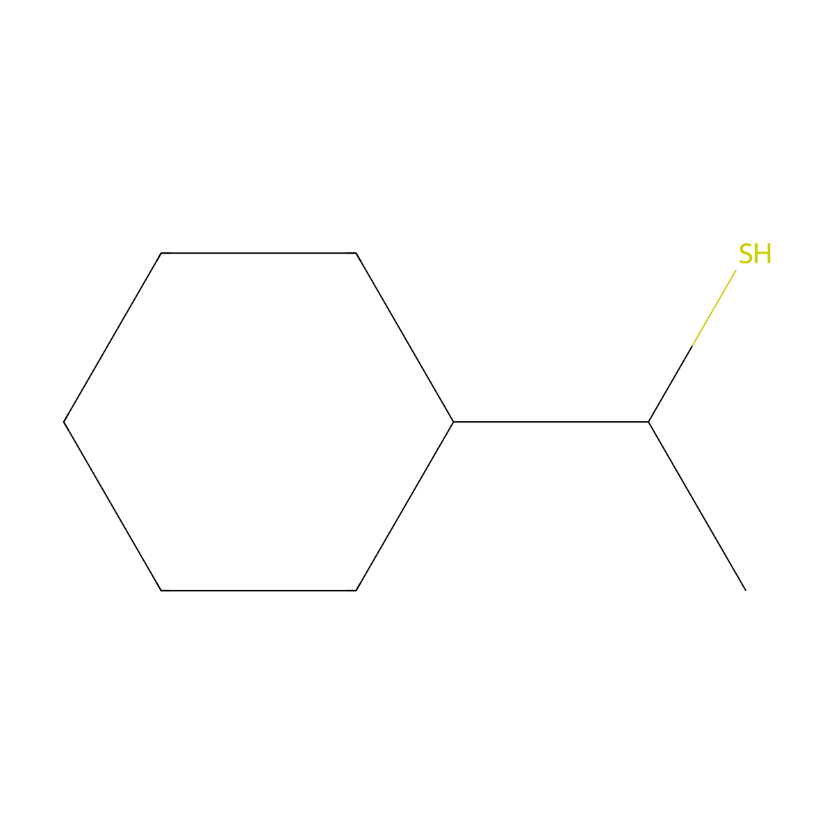 1-Cyclohexylethane-1-thiol molecular structure, CAS 65429-65-4