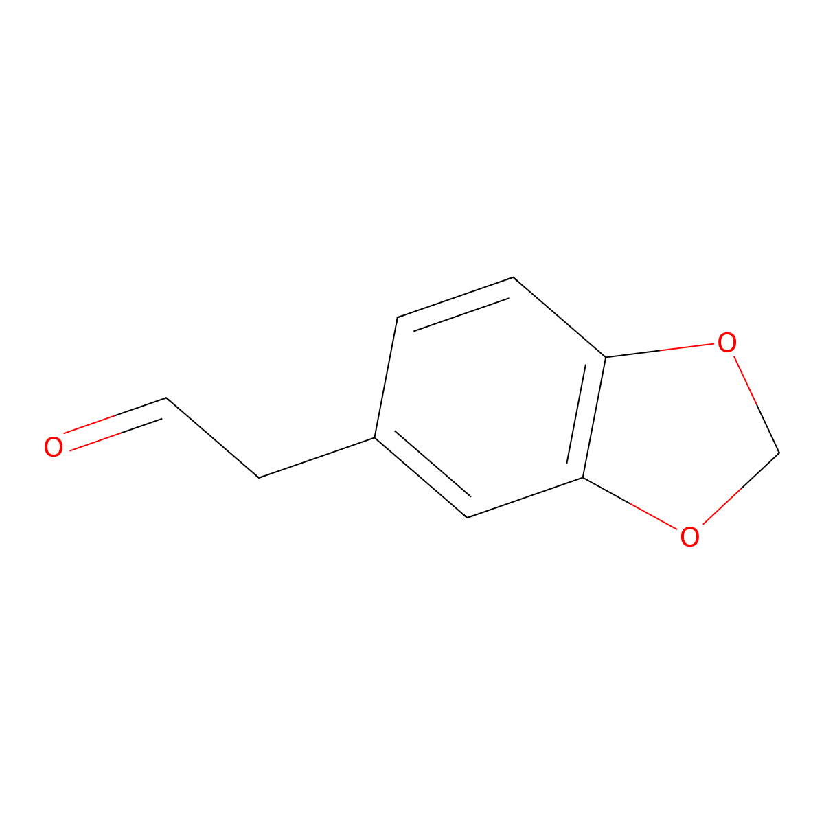 2-(1,3-Dioxaindan-5-yl)acetaldehyde molecular structure, CAS 6543-34-6