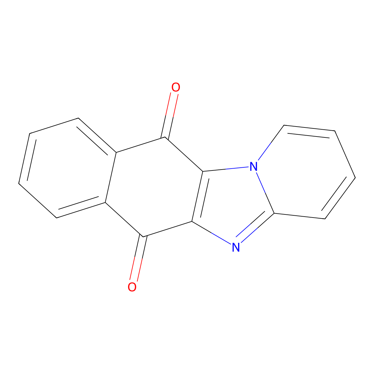 Naphth(2',3':4,5)imidazo(1,2-a)pyridine-6,11-dione molecular structure, CAS 6543-78-8