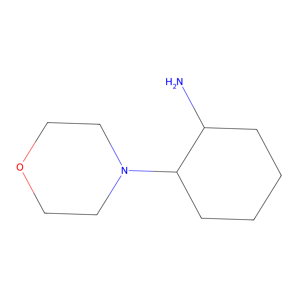 2-(Morpholin-4-yl)cyclohexan-1-amine molecular structure, CAS 65430-31-1