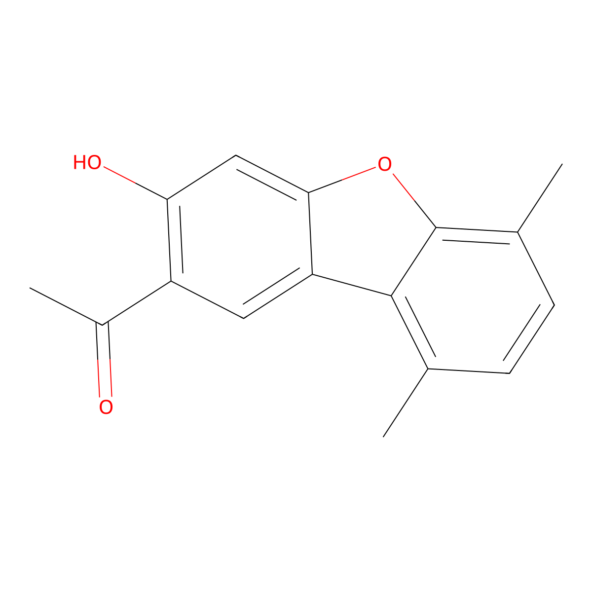 Ruscodibenzofuran molecular structure, CAS 65432-28-2