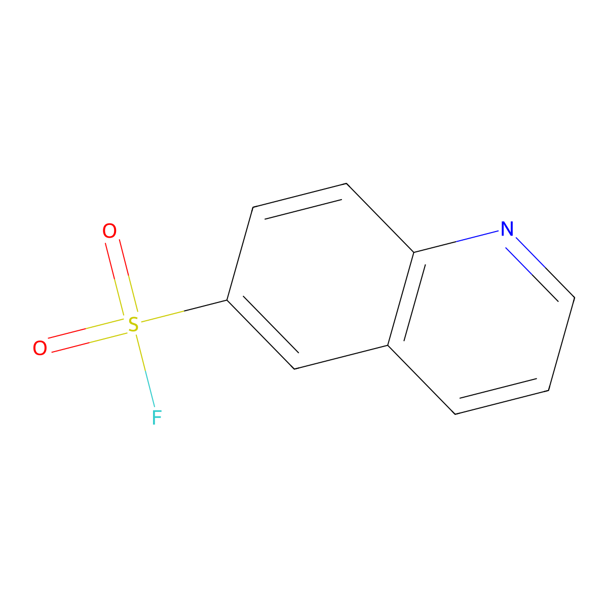 Quinoline-6-sulfonyl fluoride molecular structure, CAS 65433-97-8
