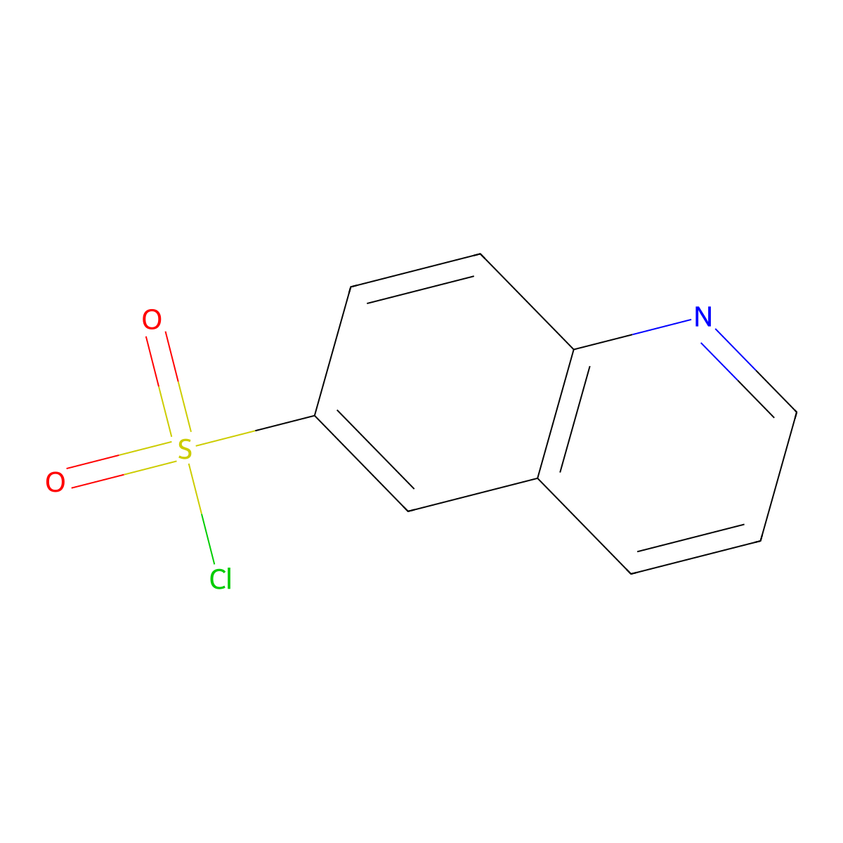 Quinoline-6-sulfonyl chloride molecular structure, CAS 65433-99-0