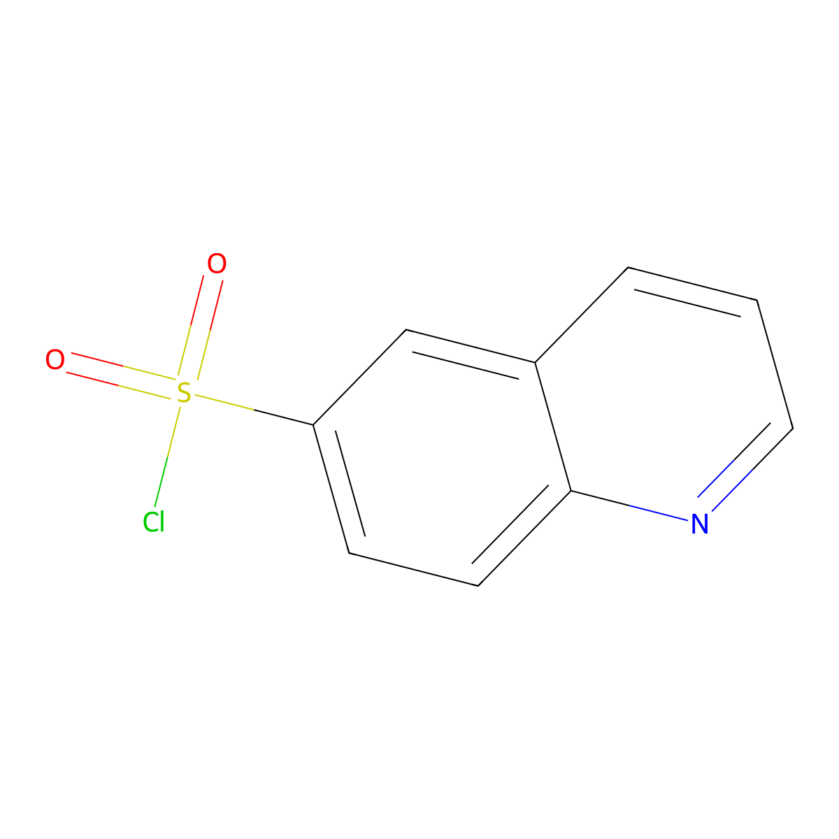 Quinoline-6-sulfonyl chloride molecular structure, CAS 65433-99-0