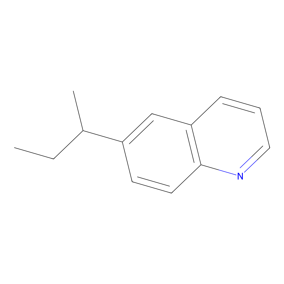 6-(sec-Butyl)quinoline molecular structure, CAS 65442-31-1