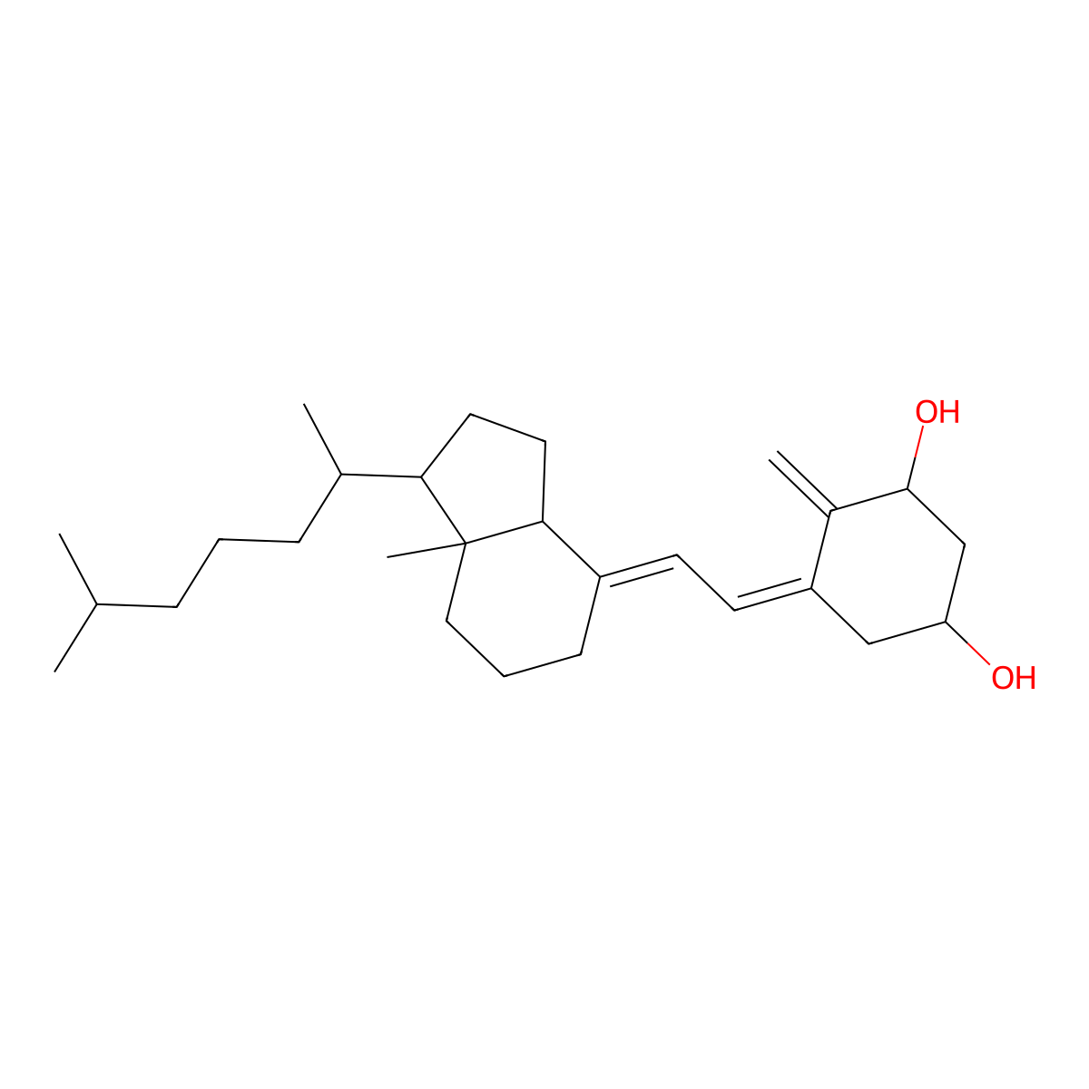 1alpha-Hydroxy-5,6-trans-vitamin D3 molecular structure, CAS 65445-14-9