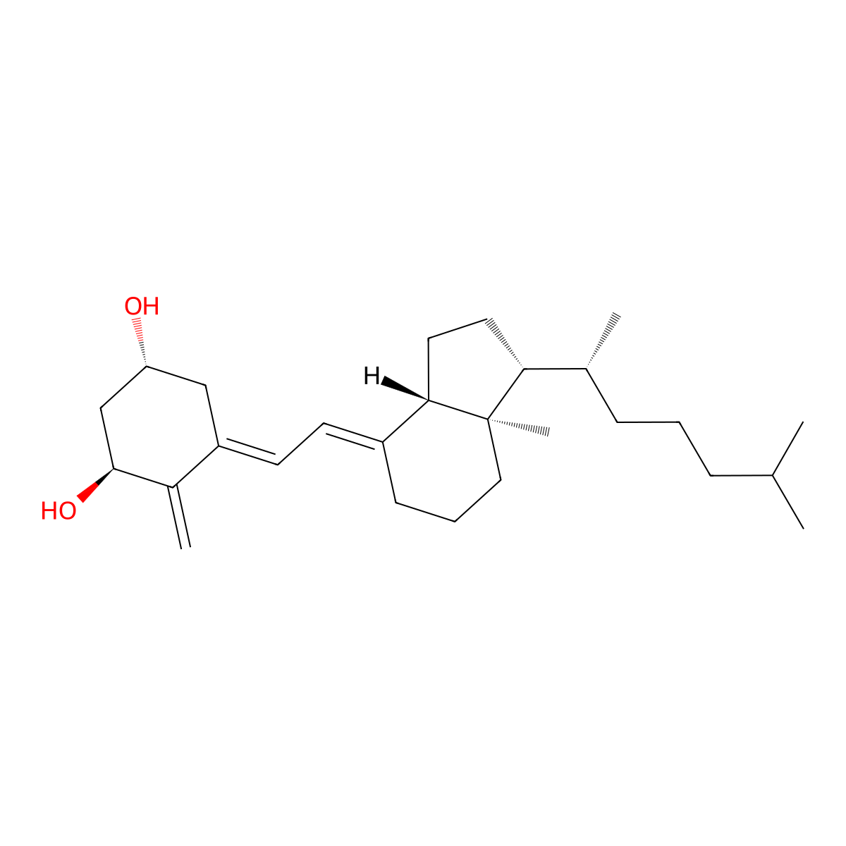 1alpha-Hydroxy-5,6-trans-vitamin D3 molecular structure, CAS 65445-14-9
