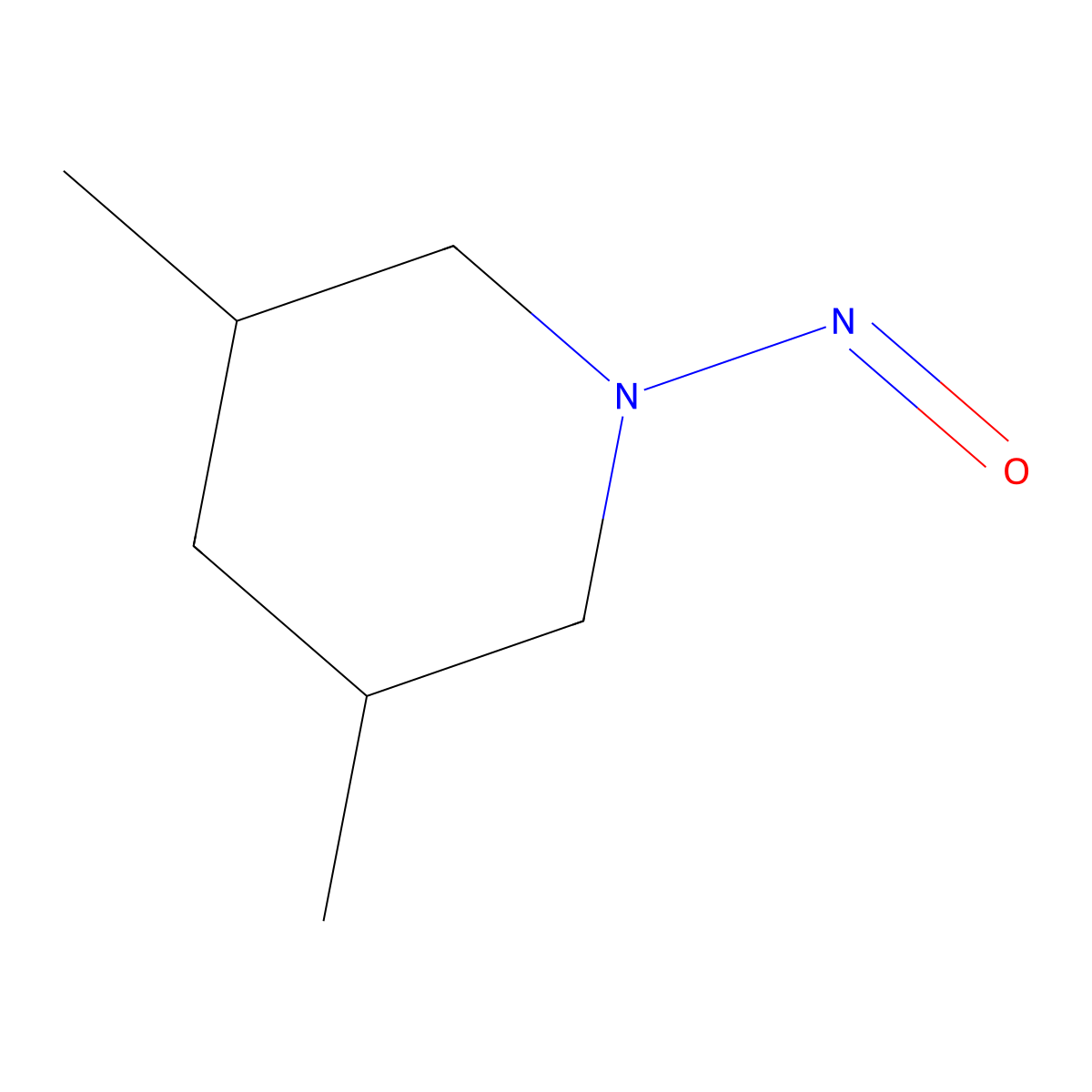 N-Nitroso-3,5-dimethylpiperidine molecular structure, CAS 65445-59-2