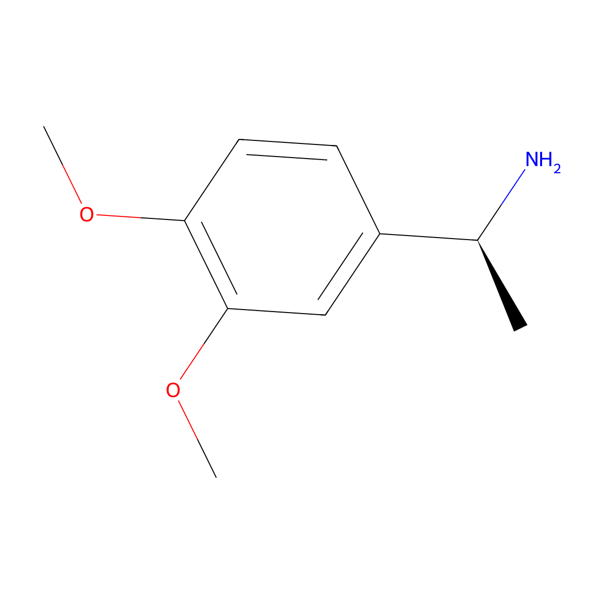 (1s)-1-(3,4-Dimethoxyphenyl)ethanamine molecular structure, CAS 65451-89-0