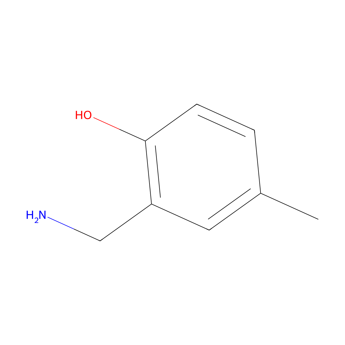 2-(aminomethyl)-4-methylPhenol molecular structure, CAS 65456-39-5