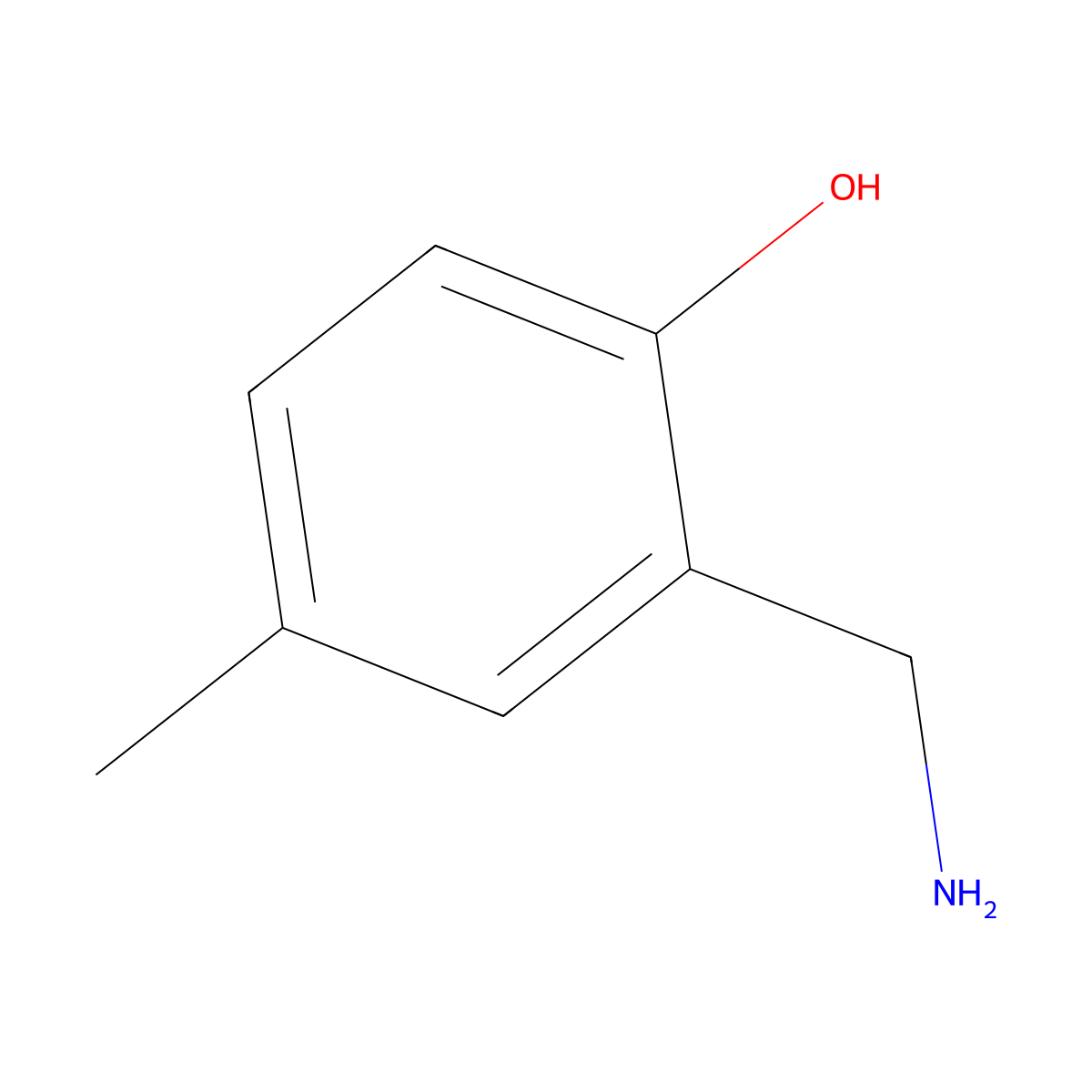 2-(aminomethyl)-4-methylPhenol molecular structure, CAS 65456-39-5