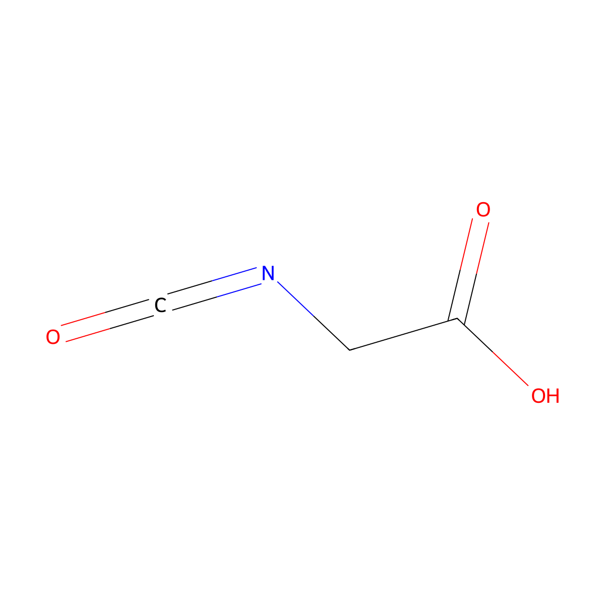 2-Isocyanatoacetic acid molecular structure, CAS 65461-92-9