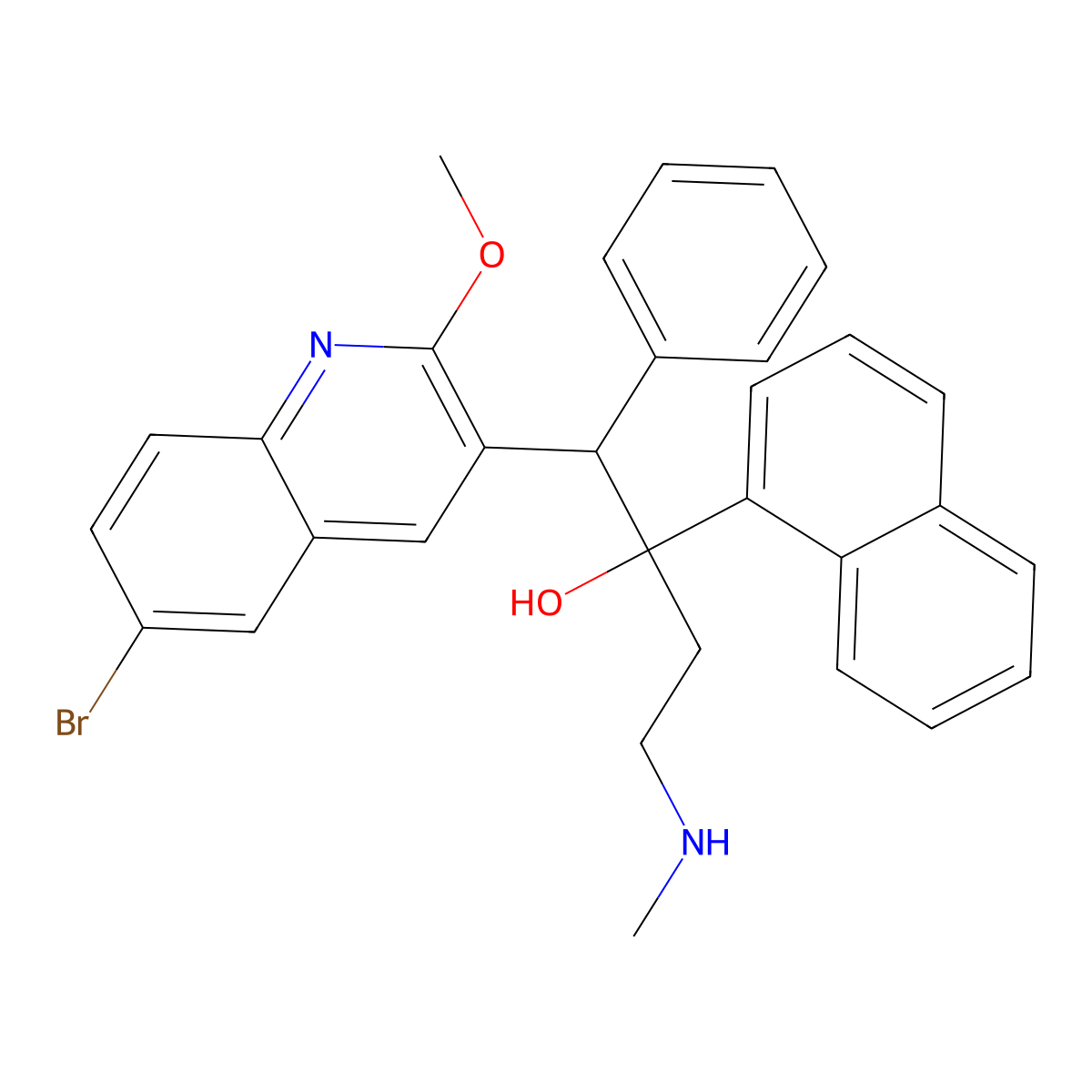 N-Monodesmethyl bedaquiline molecular structure, CAS 654654-76-9