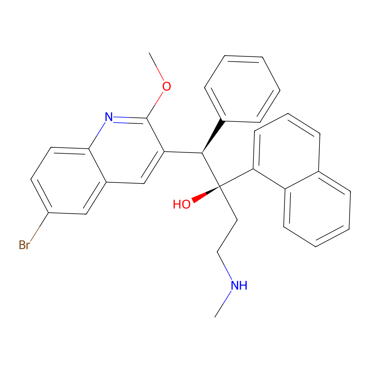 N-Monodesmethyl bedaquiline molecular structure, CAS 654654-76-9