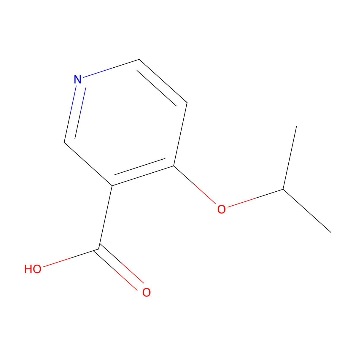 4-(Propan-2-yloxy)pyridine-3-carboxylicacid molecular structure, CAS 654663-33-9