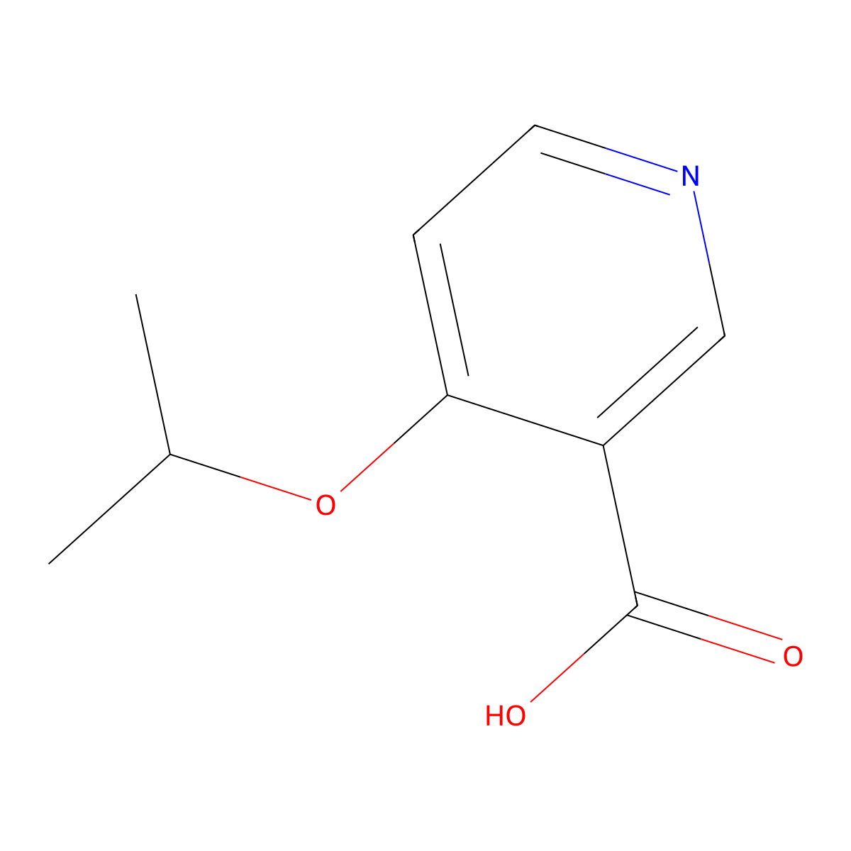 4-(Propan-2-yloxy)pyridine-3-carboxylicacid molecular structure, CAS 654663-33-9