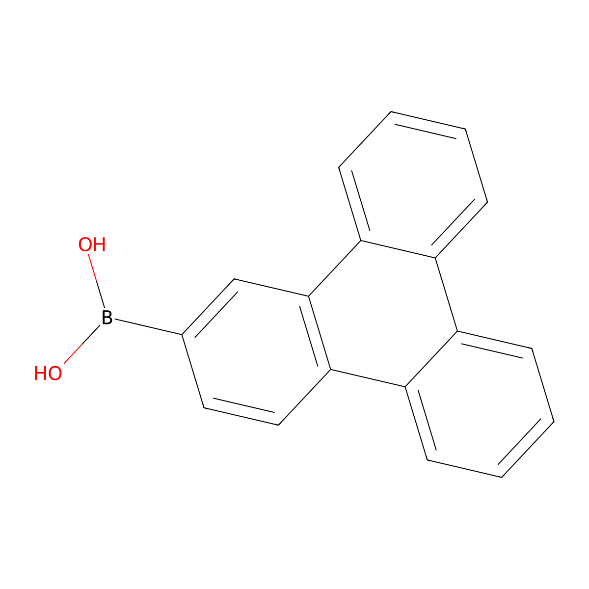 Triphenylen-2-ylboronic acid molecular structure, CAS 654664-63-8