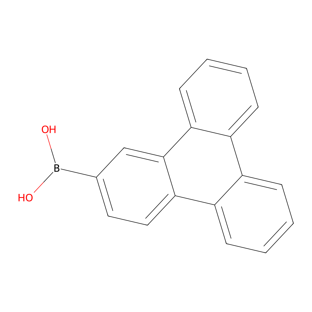 Triphenylen-2-ylboronic acid molecular structure, CAS 654664-63-8