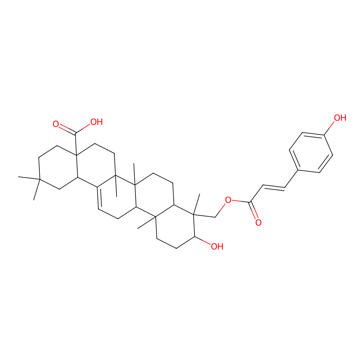 (Z)-23-Coumaroylhederagenin molecular structure, CAS 654678-61-2