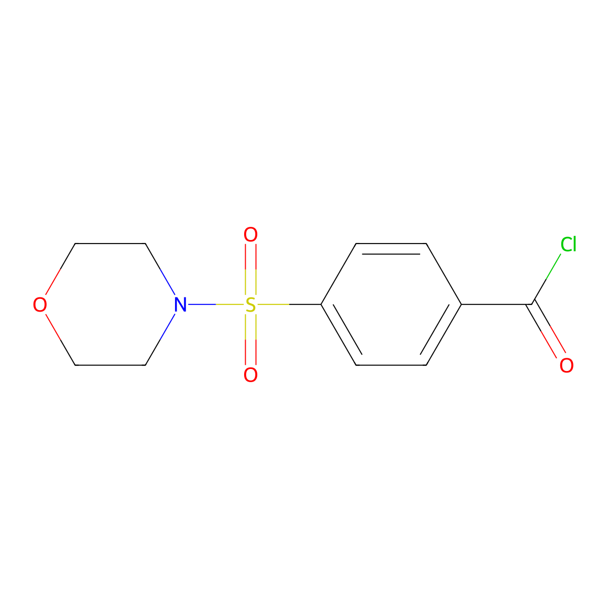 4-(Morpholine-4-sulfonyl)-benzoyl chloride molecular structure, CAS 654682-86-7