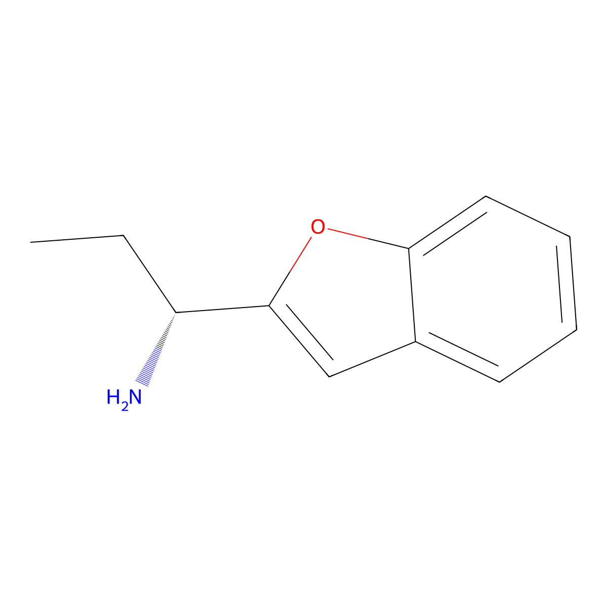 (1R)-1-(1-Benzofuran-2-YL)propan-1-amine molecular structure, CAS 654683-65-5