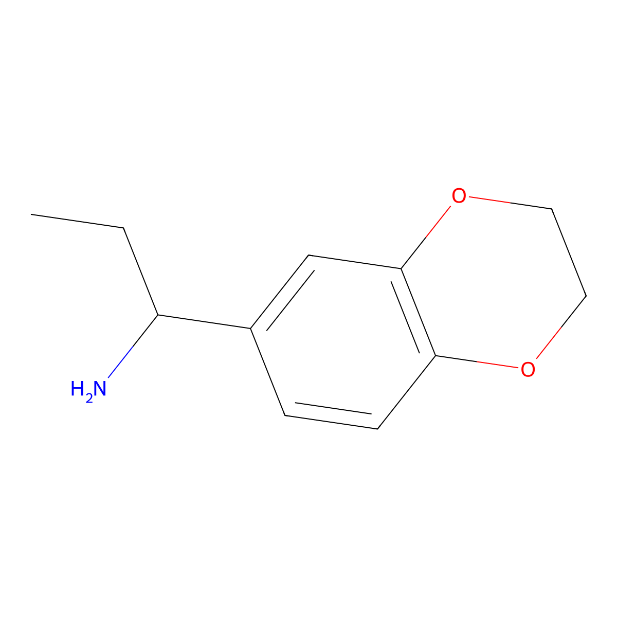 1-(2,3-Dihydro-benzo[1,4]dioxin-6-yl)-propylamine molecular structure, CAS 654683-88-2