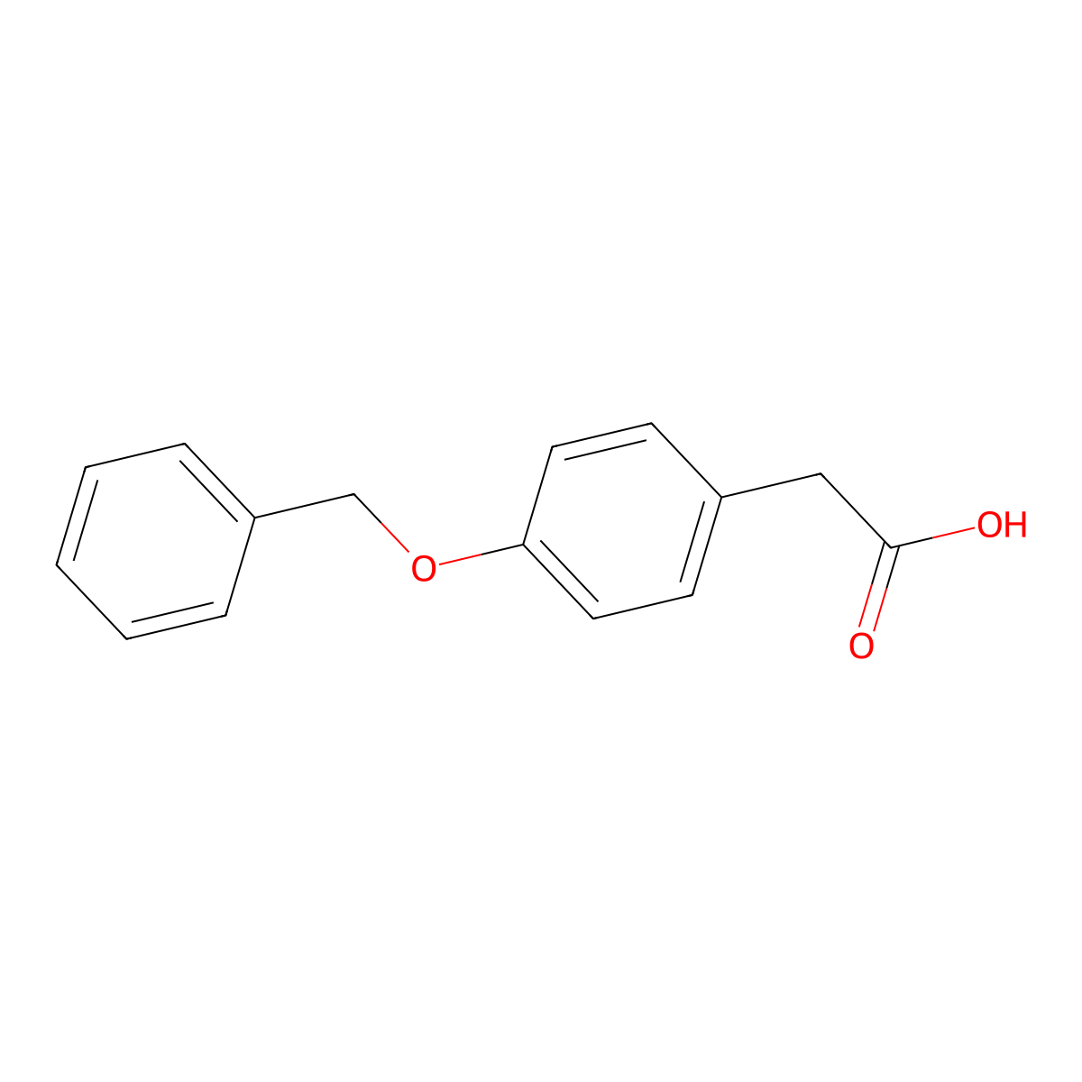 4-Benzyloxyphenylacetic acid molecular structure, CAS 6547-53-1