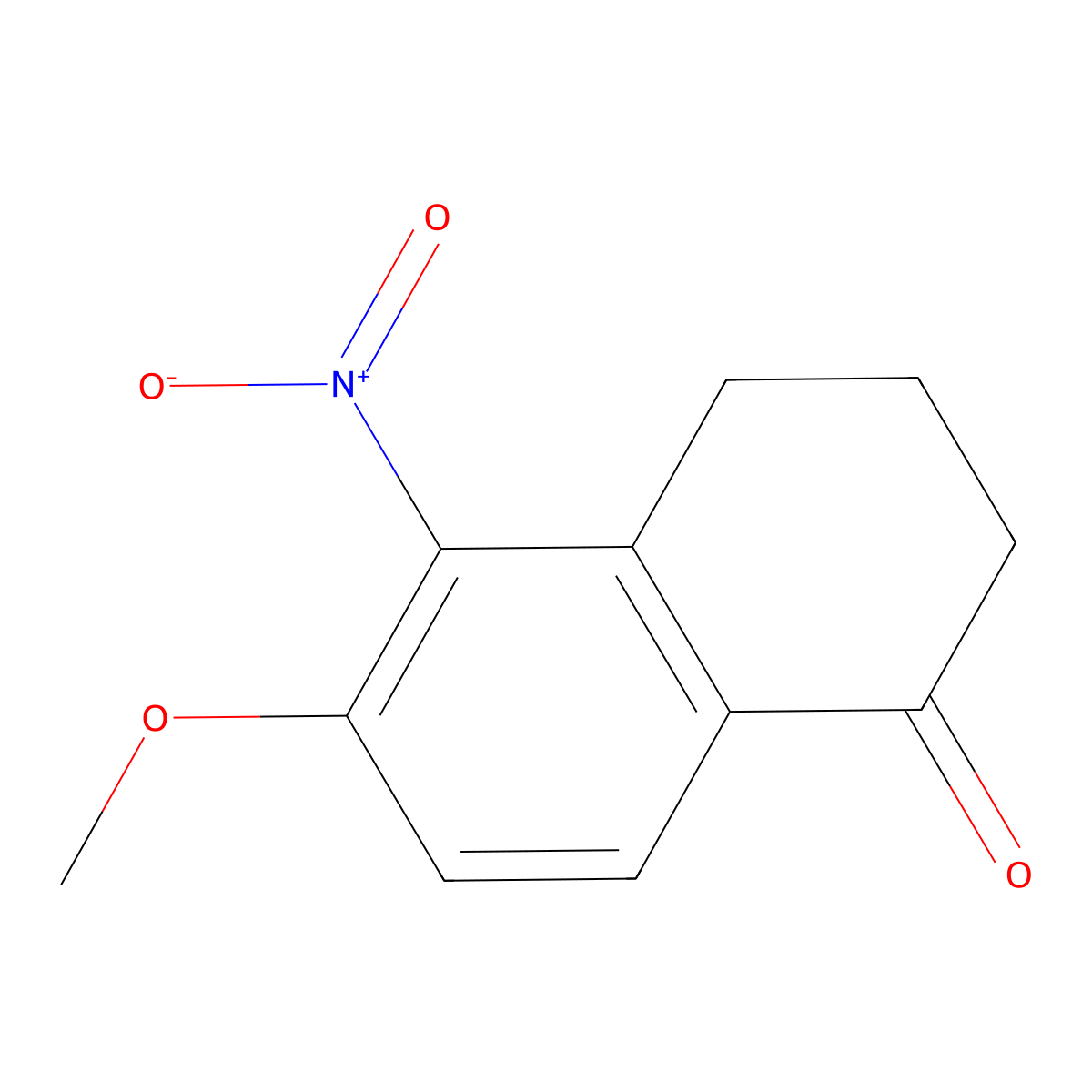 6-Methoxy-5-nitro-1,2,3,4-tetrahydronaphthalen-1-one molecular structure, CAS 65472-72-2