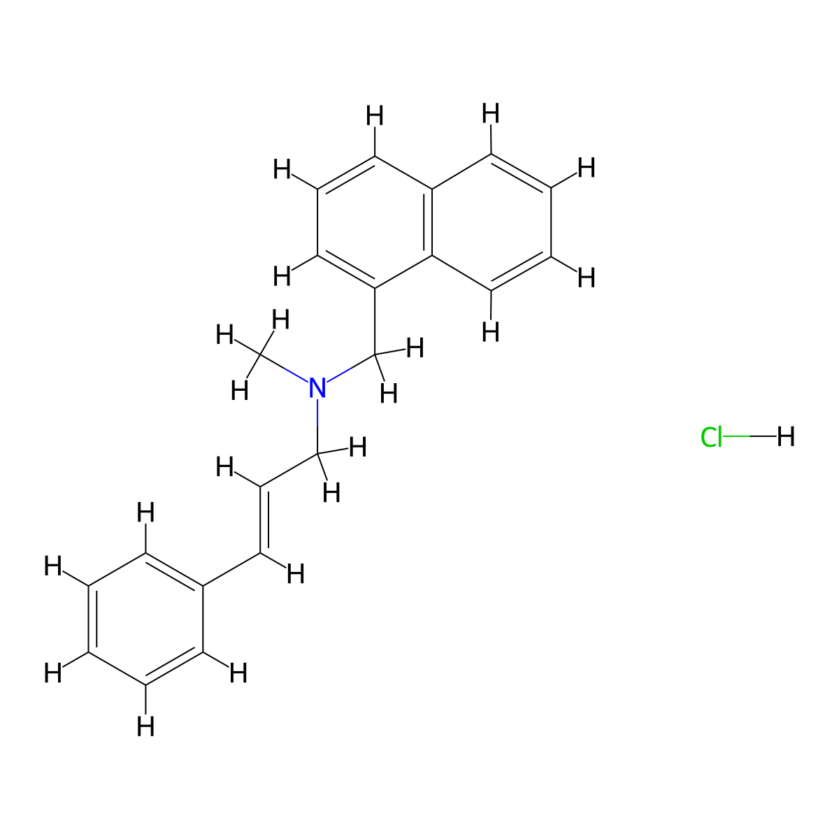 Naftifine Hydrochloride molecular structure, CAS 65473-14-5