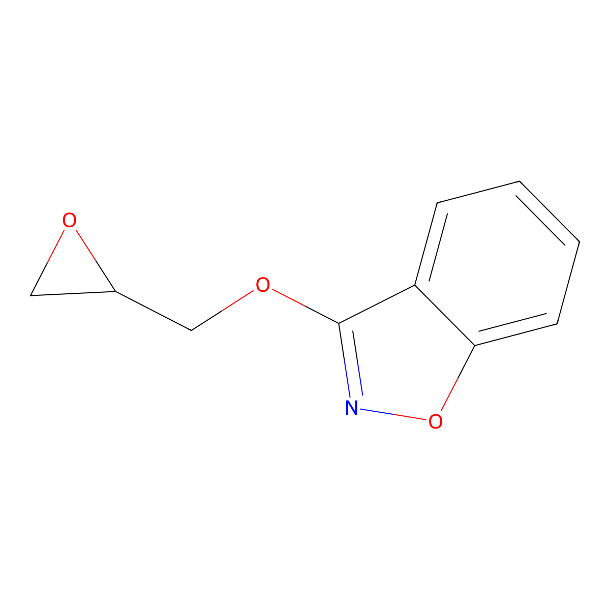 3-(Oxiran-2-ylmethoxy)benzo[D]isoxazole molecular structure, CAS 65476-23-5