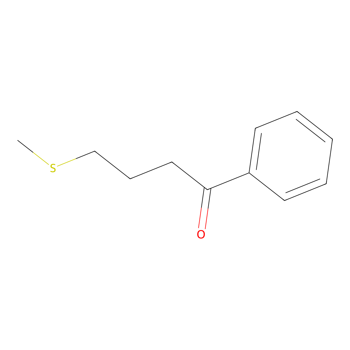 4-(Methylsulfanyl)-1-phenylbutan-1-one molecular structure, CAS 65487-96-9
